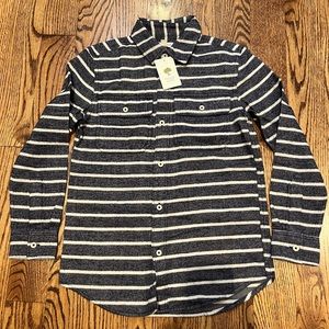 Striped Navy and White Kids Shirt